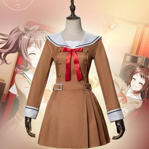 Japanese Anime BanG Dream OYAMA Kasumi HANAZONO Cosplay Girls High School Uniform Halloween Carnival Outfit Costume Custom Made