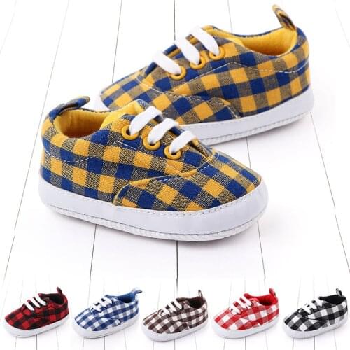 New Baby Sneaker Boy Girl Shoes lattice Cottons Soft Anti-Slip Sole Newborn Infant First Walkers Toddler Casual Crib Shoes