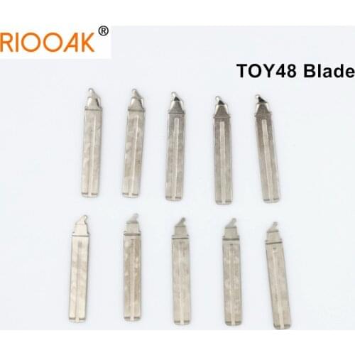 10pcs/lot Metal Blank Flip Key Blade For Hyundai Toyota Crown For Lexus Uncut TOY48 Key Blade