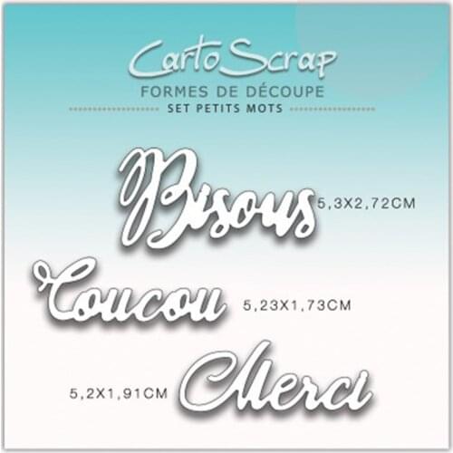 CH 2021 New Arrival Petits-mots Stencil Metal Cutting Dies For Scrapbooking Practice Hands-on DIY Album Card Handmade Tools