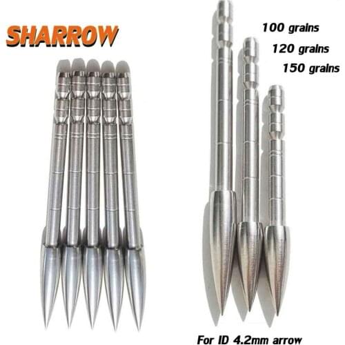 20 pcs 100/120/150 grain Archery Point Arrowheads Carbon steel Target Broad head Arrows For Outdoor Shooting Hunting Accessories