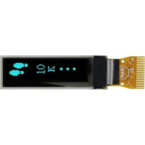 0.84 inch oled display 96*16 96x16 ssd1306 driver WEO009616A IIC I2C SPI port 14P Blue oled screen