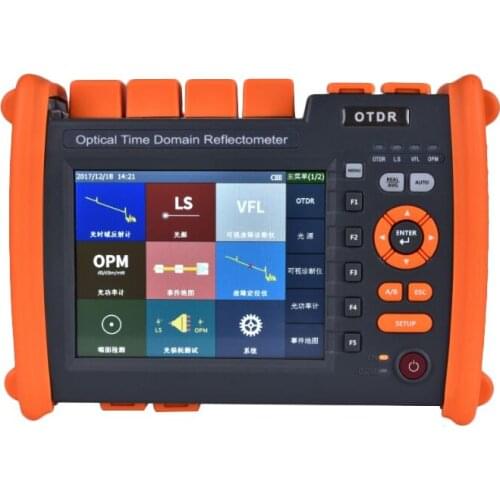 MM 850/1300nm 28/26dB Optical Time Domain Reflectometer Fiber Optic OTDR with Built in VFL Touch Screen