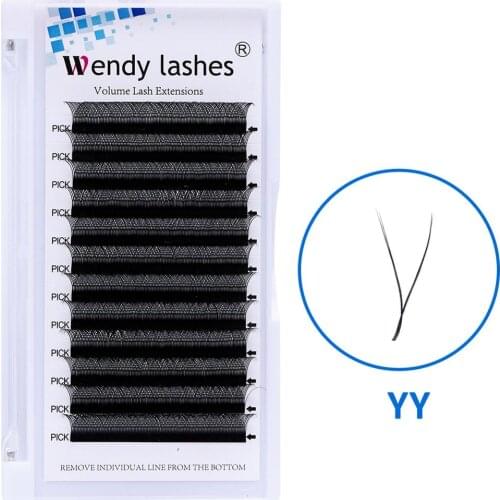 Lashes YY Shape Eyelash Extensions Premade Fans Hand-woven Mink Soft Lash Makeup Tools Supplies Professionals Extension de cils