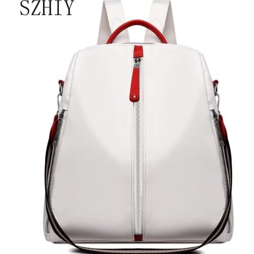 Luxury Backpack Women Bags Designer Fashion Backpacks PU Leather School Bag Travel Shoulder Casual Plecak Damski Bolso Mujer Big