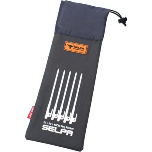 Camping Tent Peg Bag, Stakes Pegs Nails Drawstring Bag for 20cm Stakes