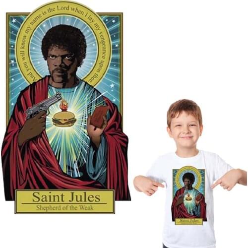 Saint Jules Iron On Transfer Clothes Decoration Diy Accessory Washable Design Print On T-Shirt Iron-On Transfers For Clothing