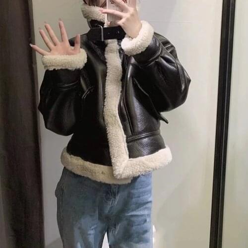 Vee Top Womens Winter Leather Jackets