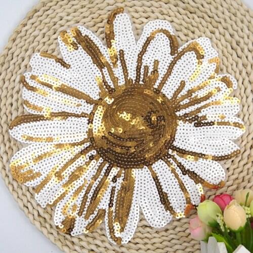 DIY Embroidered iron on patches for clothes sequins deal with it clothing heronsbill Motif Applique T-shirt accessories