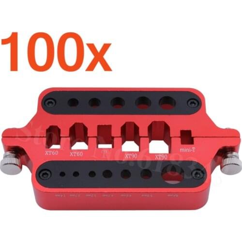 100PCS Aluminum Soldering Insulate Station Hobby for XT60 XT90 Deans Banana Plug Connector RC Tools