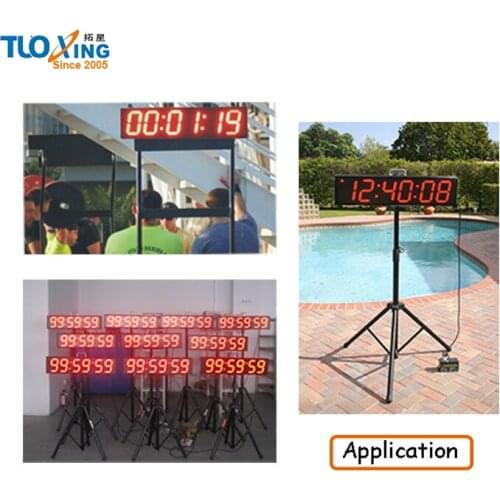 6" 6 digital LED large race clock/timer
