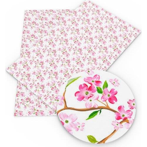 David accessories 20*33cm Flower Star Faux Artificial Synthetic Leather DIY Sewing Garment bags knot-bow,1Yc4715