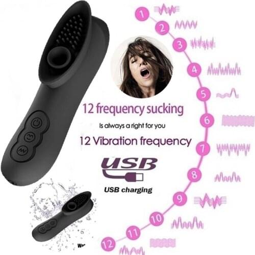 Cordless USB Charge Clitoral stimulator Electric Sucking Breast with Tongue Licking Body Nipple Masturbator Sex Toys for Couples