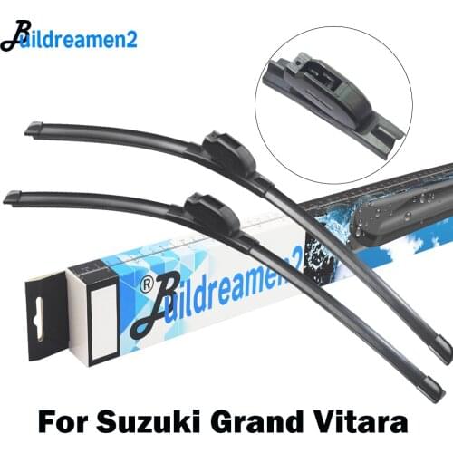 Buildreamen2 For Suzuki Grand Vitara 1998-2018 Car Styling Wiper Blade Frameless Rubber Windshield Wiper