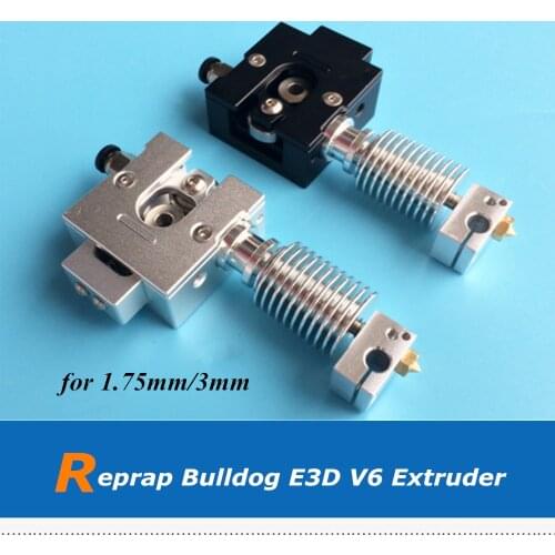3D Printer Part Reprap Full Metal Bulldog + E3D V6 J-head Extruder For 1.75mm 3mm Filament