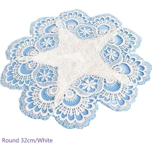 Elegant satin table place mat embroidery coffee lace placemat glass pad wedding drink coaster cup mug tea dining doily kitchen