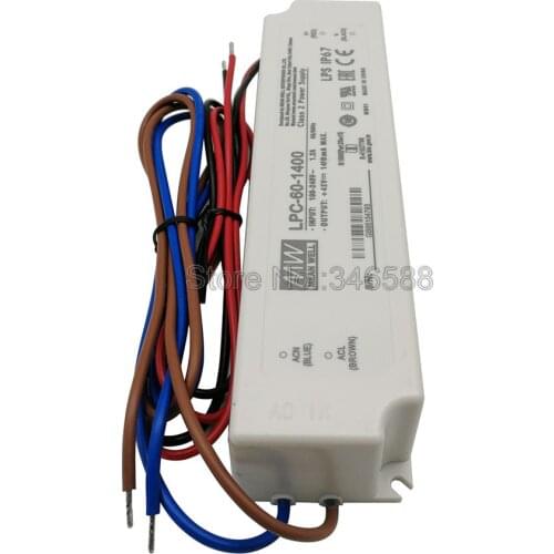 Meanwell LPC-60-1400 Switching Power Supply Constant Current LED Driver Output 60W 1400mA for 1pc Cob Cree CXB3590 CXA2530