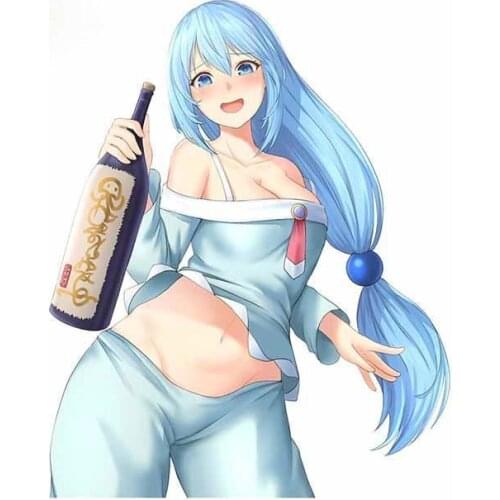 Interesting Vinyl Car Sticker Kono Suba Car Body Bumper Creative Anime Decal Windows Bumper Decoration