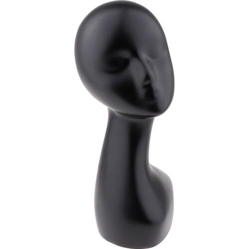 Sturdy ABS Female Mannequin Manikin Head Model Wig Jewelry Hat Display Holder Stand 52cm Head Circumference