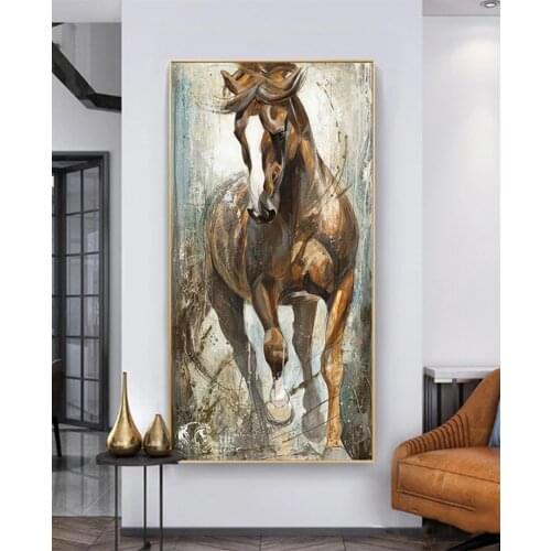 Horse diamond embroidery mosaic Modern animal art, diamond paintings drill stitch cross rhinestone of picture art X62