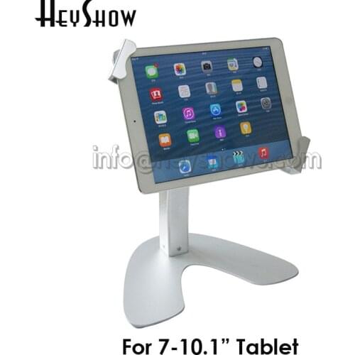 Tablet Security Lock Stand Metal Tablet Samsung Tablet Display Holder Frame Desktop Brace Bracket With Keys For 7"-10.1" Tablet