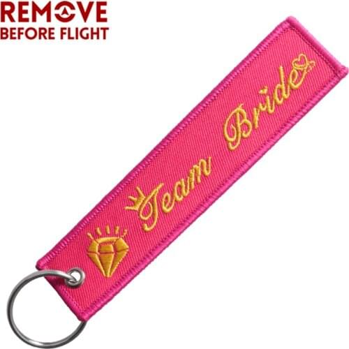 Fashion Women Key Ring Keychain for Team Bride Keychain Wedding Party Key Fobs Rosy Gold Key Chains Chaveiro