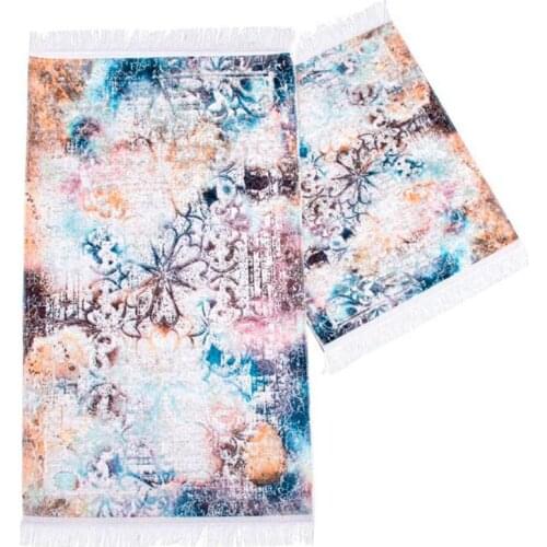 Greta Rectangle Bathroom Mat Set 2 Li Cream