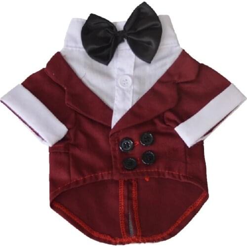 Pug Puppy Clothes Dropshipping Schnauzer French Bulldog Clothing Dog Wedding Suit Tuxedo English Bulldog Pitbull Terrier Costume