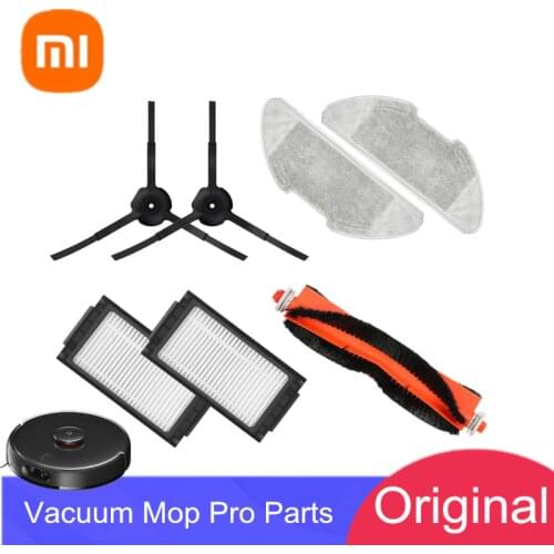 Xiaomi Original Accessories For Robot Vacuum Mop Pro 2021 Detachable Main Brush & Cover Washable Filter Side Brush Optional