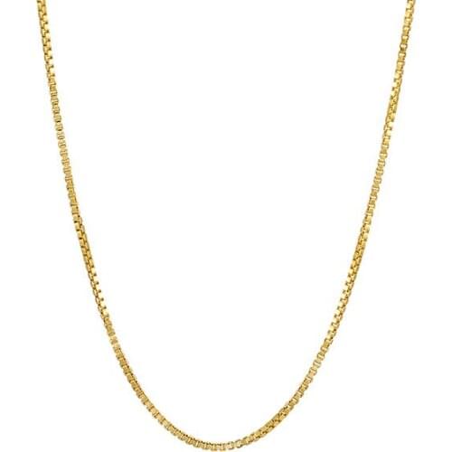 Gold Color Necklace for Women Simple Single Chain Gold Neck Long Necklace Female Wedding Accessories for Women Jewelry Collares