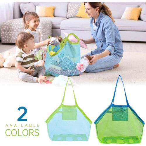 Beach Mesh Bag Children Sand Away Protable Kids Beach Toys Clothes Bags Toy Storage Sundries Organizers Bag Cosmetic Makeup Bags