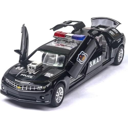 Cool 1:32 Chevrolet special swat alloy car model,simulation sound and light pull back fire rescue car model,free shipping