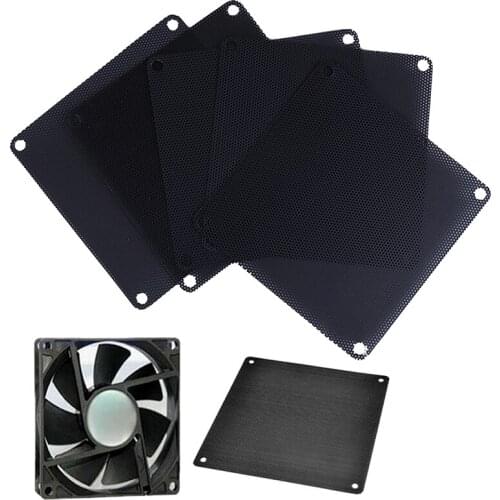5Pcs 140mm PVC PC Fan Dust Filter Dustproof Case Computer Cooler Cover Mesh