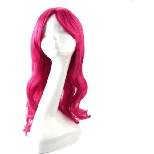 Neitsi Cosplay Synthetic Wig With Bangs Long Wig Cosplay Party Curly Hair Wigs Naural Heat Resistant Fiber Hair Wigs For Woman