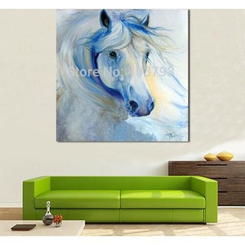 Modern abstract fashion oil painting on canvas simple fashion horse no framed wall art home decoration