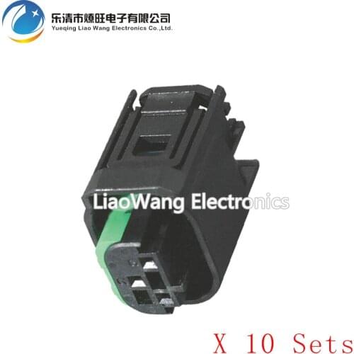 10 Sets 3 Pin Automotive Air Conditioning Pressure Switch Air Conditioning Pressure Sensor Plug DJ7032A-0.6-21 3P