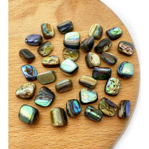 10pcs/pack Natural Abalone Sea Shell Loose Beads Irregular Shape 10 Mm Size DIY for Making Necklace Bracelet Earrings Wholesale
