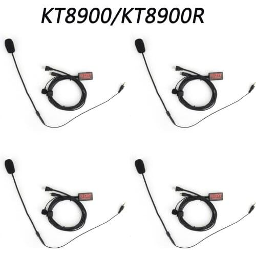 Artudatech 4PCS For QYT KT8900 KT8900R Mini Car Radio Finger Small PTT Handsfree Microphone