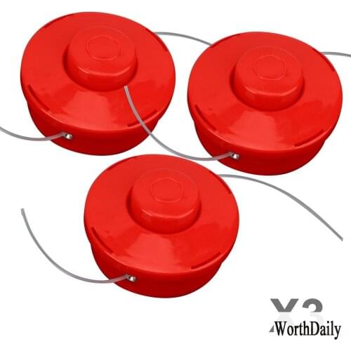 3 Pieces PROFI Double Thread Head Automatic Tapping Coil Thread Spool Gasoline Brushcutter Garden Tools Lawn mower Accessories
