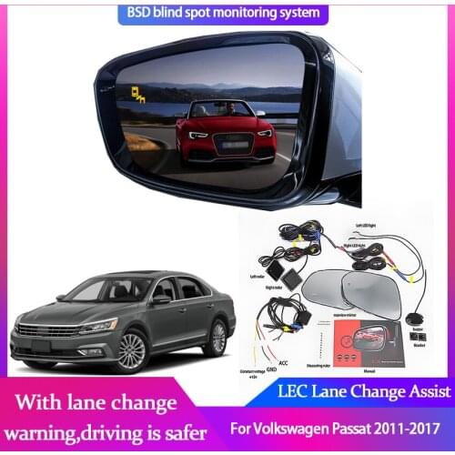 Car BSM BSD Blind Spot Radar Detection System Microwave Sensor Driving Reversing Radar Sensor For Volkswagen Passat 2011-2017