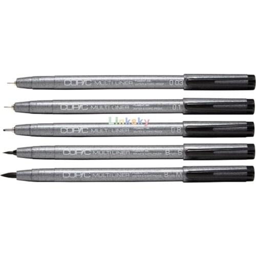 Copic Multiliner Waterproof Pigment Ink Pens, Precision Drawing Pens ,Ideal for Fine Art, Design, Comics, Sketching,Art Suplies
