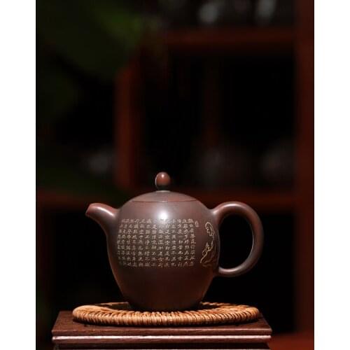 Chinese Traditional Ceramic Teapot Pure Handcraft Beautiful Appearance Household Pu'er Oolong Tea Set High Grade Clay Kettle
