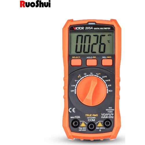 Newest 20 series Multimeter NCV 6000 Counts True RMS Auto Range AC/DC Voltage Meter Flash Back Light Large LCD Screen Multimetro
