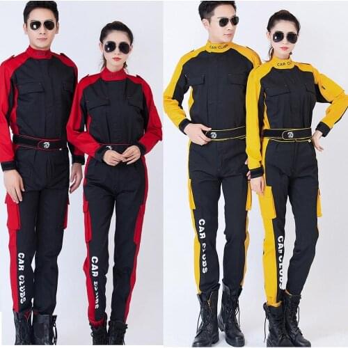Men women Coverall working uniform 5 color plus size jacket+pants Work clothes workshop sanding paint car repair Washer clothing