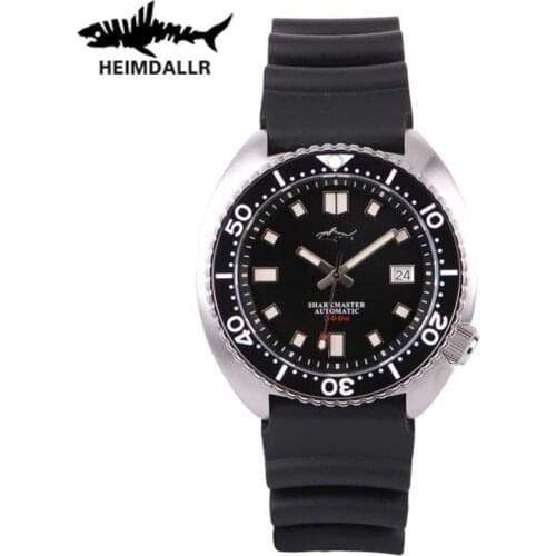 HEIMDALLR Mens Diving Watch Sapphire Crystal Japan NH35A Automatic Movement Wrist Watch 200M Waterproof Mechanical Males Watch