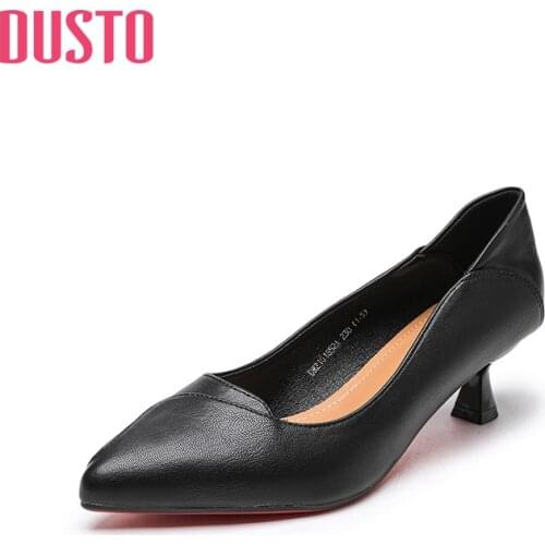 DUSTO 2021 new spring and autumn pointed single shoe womens shoes