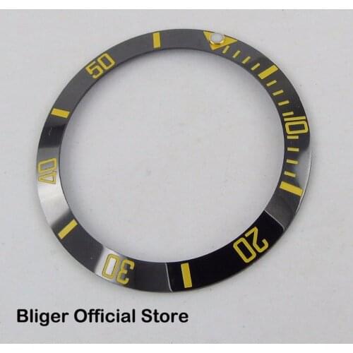 New Watch Ceremic Bezel Ring Insert 38mm Fits for 40mm Automatic Mens Watch Luminous Dot