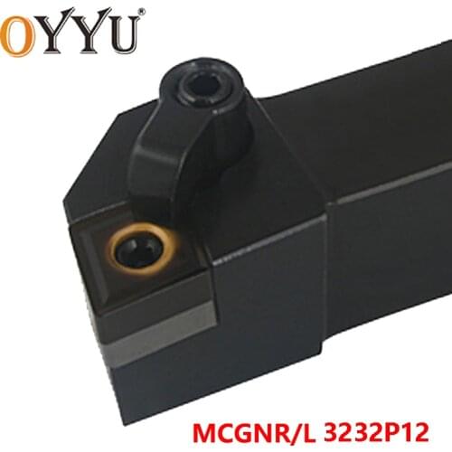 OYYU MCGNR3232P12 MCGNL3232P12 Carbide Inserts Shank MCGNR MCGNL 3232 Lathe Cutter Arbor Turning Tools Holder CNC use CNMG12