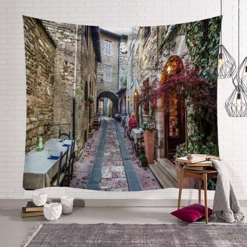 Pastoral Patio Garden Wall Tapestry Floral Backdrops Photography Background Cloth Pintings Nordic Home Living Bedroom Decoration