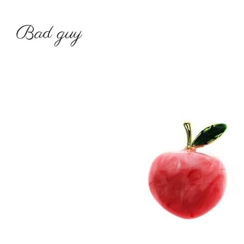 Bad Guy Cute Peach Brooch Pin for Womens Weddings Party Office Fruit Brooch Pins Gifts Clothes Scarf Buckle Garment Accessories